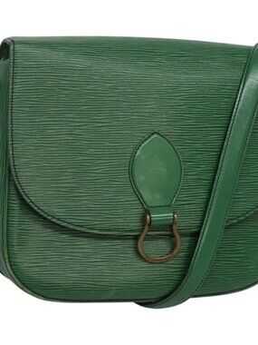 LOUIS VUITTON Epi Saint Cloud GM Shoulder Bag Green M52194 LV Auth 120495